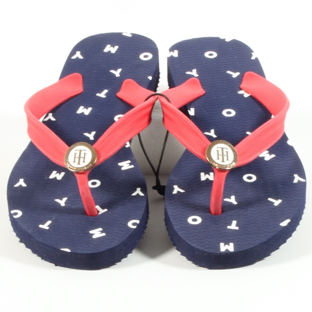 Tommy Hilfiger Rose Flip Flops Thong Sandals NEW - Picture 2 of 7